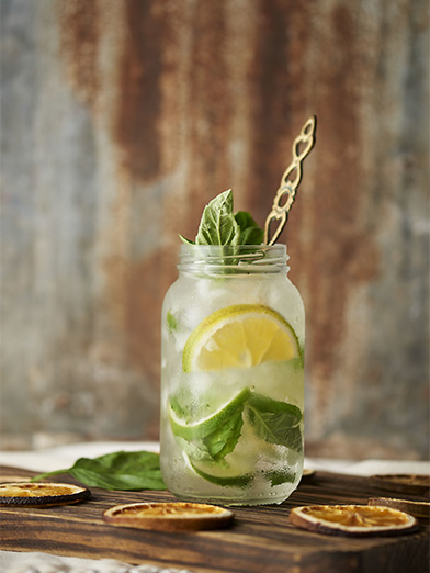 Coconut Water With Lemon and Mint Recipe